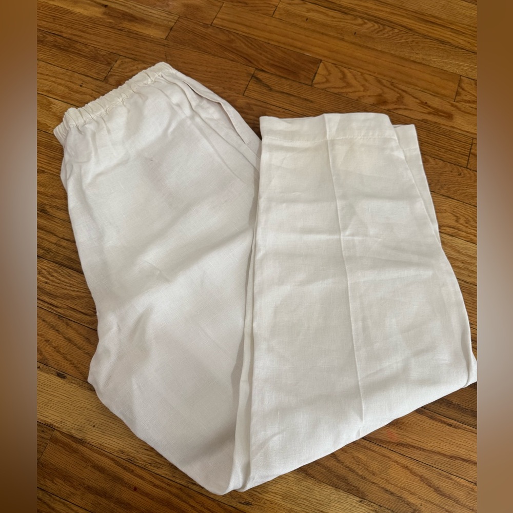J. Jill Love Linen Pants – White - Picture 5 of 7